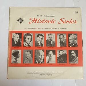 TELEFUNKEN AN INTRODUCTION TO HISTORIC SERIES Vintage vinyl record